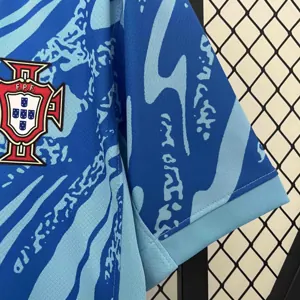2024 Portugal Blue Goalkeeper Kit Sport AAAAJersey Yupoo 3