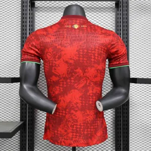2025 Portugal Red Flower Special Edition Player Version Shirt AAAAJersey Supplier Yupoo 1