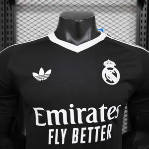 24-25 Real Madrid Black GoalKeeper Kit Player Version Shirt Soccer AAAAJersey Yupoo 3