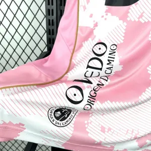 25-26 Real Oviedo Special Edition Pink T-Shirt Football Apparels AAAAJersey Wholesale Yupoo 1