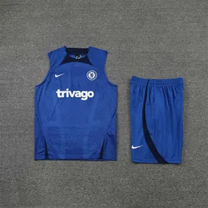 22-23 Chelsea vest training suit kit Diamond Blue 18