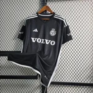 23-24 Maccabi Black away size S-4XL Soccer Jersey 7