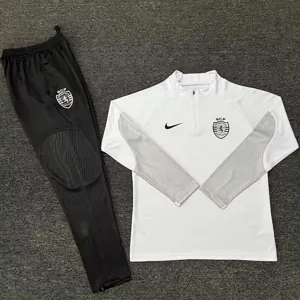 23-24 Sporting Lisbon Long Sleeve Kits White Training Suits Football Jerseys Yupoo 1