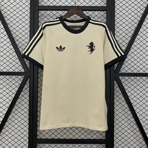 25-26 Juventus Retro Classic T-Shirt Casual Sports Top Football AAAAJersey Dropship Yupoo