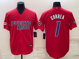 Puerto Rico 2023 World Cup Baseball Jerseys 4