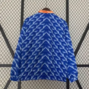 2024 Netherlands Reversible Windbreaker Orange&Blue Double-Sides Jacket Soccer Jerseys For Sale 1