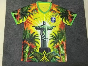 2025 Brazil X Christ Special Edition Cheap T-Shirt Football Apparels Soccer AAAAJersey Yupoo
