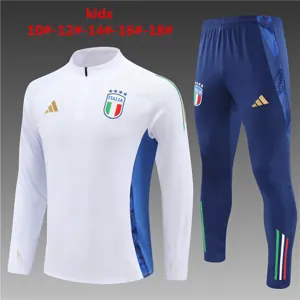 2024 Italy Kids Long Sleeve Training Suit Football Shirts