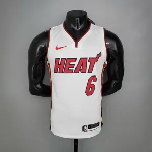 Miami Heat JAMES#6 white