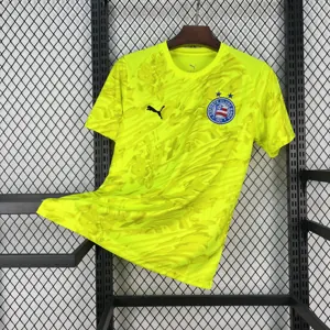 26-27 Bahia Mens Goalkeeper Kit Soccer Green T-Shirt AAAAJersey Supply Yupoo 7