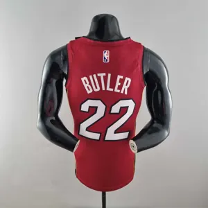 75th Anniversary Miami Heat Jordan BUTLER#22 Burgundy NBA Jersey 8