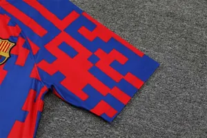 22-23 Barcelona training suit Short Sleeve kit red and blue camouflage 19