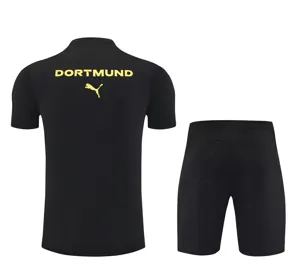 25-26 Dortmund Black Training Kits Football Tracksuits 2