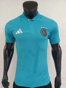 25-26 Ajax Blue Polo Kit Player Version Soccer AAAAJersey Yupoo S-2XL