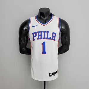 76ers Harden #1 V-Neck White