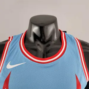 Chicago Bulls JORDAN#23 Blue NBA Jersey 3