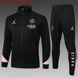 24-25 PSG x Jordan Navy Football Tracksuit Long Jacket Suits