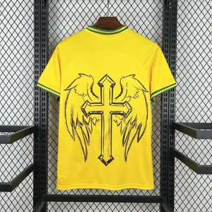 2022 Brazil X CRISTO Special Edition Retro Kit Vintage T-Shirt AAAAJersey Supply Yupoo 1