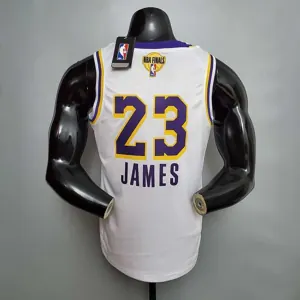 New James #23 Lakers Round neck white 6