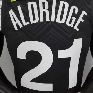 2021 ALDRIDGE#21 Brooklyn Nets Bonus Edition Black 3