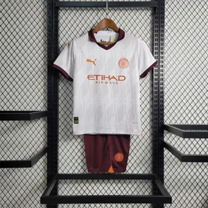 23-24 Kids Manchester City away size 16-28 Football Shirt