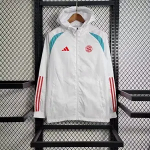 Windbreaker Bayern White S-XXL Cheap Soccer Jerseys