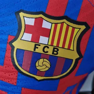 22-23 Barcelona Pre-match suit redblue player version 1