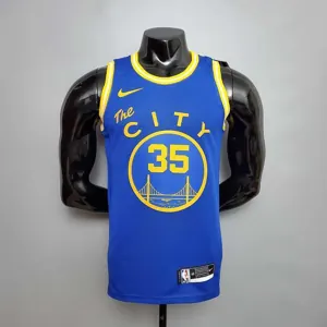 Tram version DURANT#35 Golden State Warriors blue