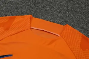 22-23 Barcelona training suit short sleeve kit orange 4