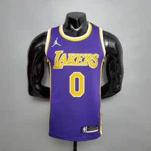 New Lakers Jordan Young #0 Theme Purple Round Neck
