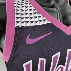 Minnesota Timberwolves TOWNS#32 Black and Purple NBA Jersey 6
