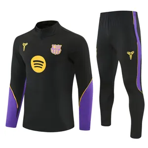26-27 Barcelona Mens Kit Football Aldult Training Long Sleeve Suit Yupoo 5 5