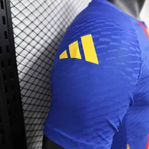 2024 Spain Pre-Match Victory Blue Player Version Shirt AAAAJersey Supplier Yupoo 3