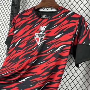 26-27 Sao Paulo Mens Pre-Match Kit Soccer Uniforms T-Shirt AAAAJersey Dropship Yupoo 6