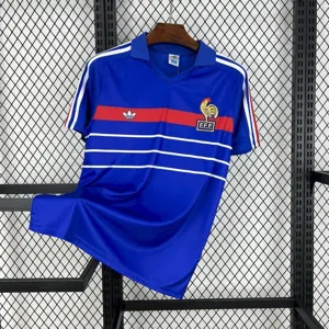 1984 France Home Retro Kit Vintage Shirt AAAAJersey Supplier Yupoo