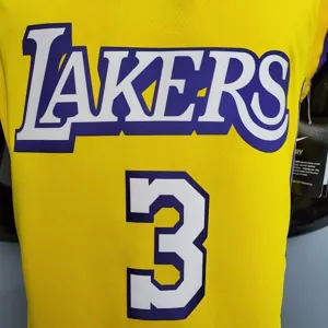 DAVIS #3 Lakers V-neck City Edition yellow 7