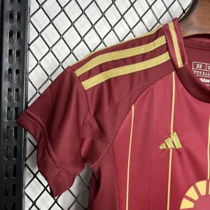 24-25 Roma Home Kid Kits Youth Apparels Football AAAAJersey Yupoo 2