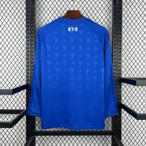 2026-27 Cruzeiro Home Blue Long Sleeve Soccer Shirt Fan Version 4