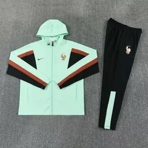 2026 France Mens Kit Full Zipper Hooded Jacket Football Tracksuit Yupoo 3