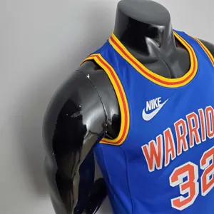 75th Anniversary Porter jr.#32 Warriors Vintage Blue NBA Jersey 2