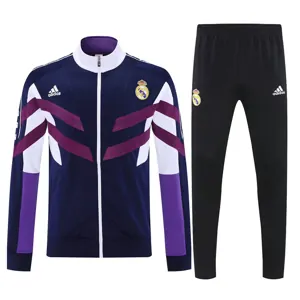 25-26 Real Madrid Jackets Training Kit Soccer Long Sleeve Suit AAAAJersey Dropship Yupoo