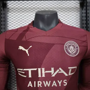 24-25 Manchester City Third Kit Long Sleeve Player Version Shirt AAAAJersey Supplier Yupoo 4
