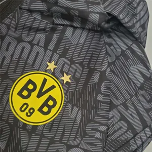 21-22 Dortmund Black Grey Windbreaker 3
