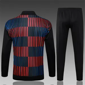 24-25 Barcelona Red&Blue Football Tracksuit Long Jacket Suits 2