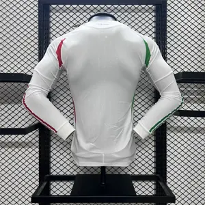 2024 Italy away white long sleeve player version 4