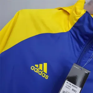 20-21 Boca Juniors Blue and Yellow Windbreaker 3