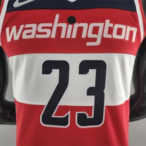 75th Anniversary JORDAN #23 Wizards Red, White and Blue NBA Jersey 4