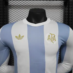 2024 Argentina 50th Anniversary Edition Long Sleeve Player Version Shirt AAAAJersey Supplier Yu 2