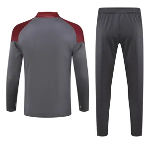 23-24 Manchester City Long Sleeve Kits Gray Training Suits Cheap Jerseys Yupoo 2