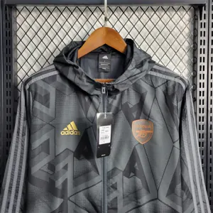 22-23 Arsenal Windbreaker Black 1